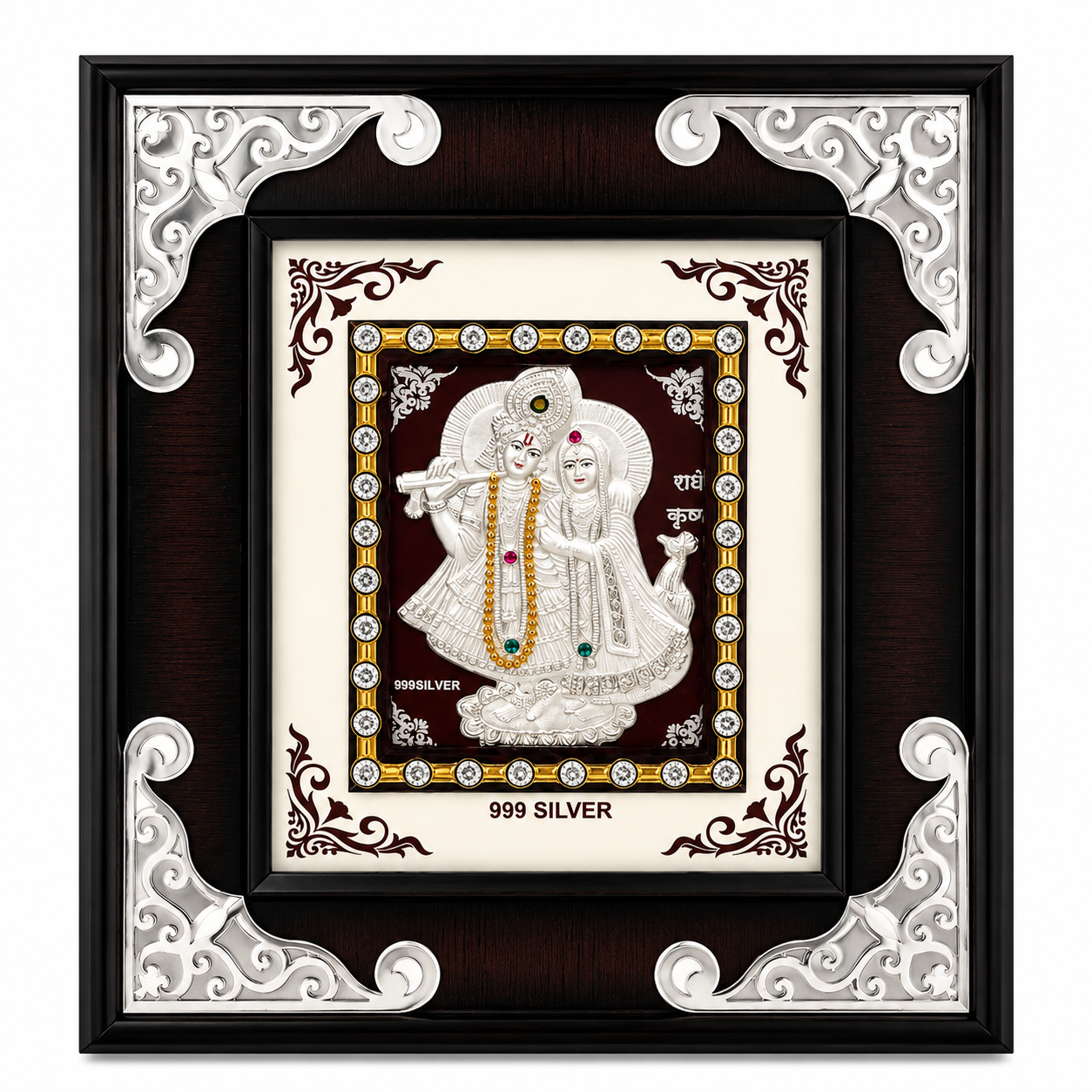 ChatGPT Image Jun 18, 2026, 07_03_25 PM 999 Silver Radha Krishna Decorative Wall Frame – Premium Spiritual Home Décor - Image 1